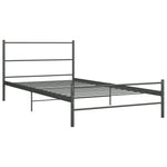 Sengeramme Grå Metall 90X200 Cm