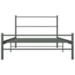 Sengeramme Grå Metall 90X200 Cm