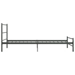 Sengeramme Grå Metall 90X200 Cm