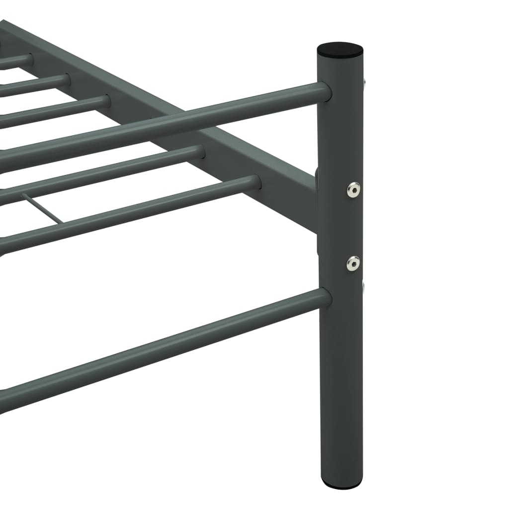 Sengeramme Grå Metall 90X200 Cm