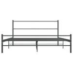 Sengeramme Uten Madrass Grå Metall 140X200 Cm