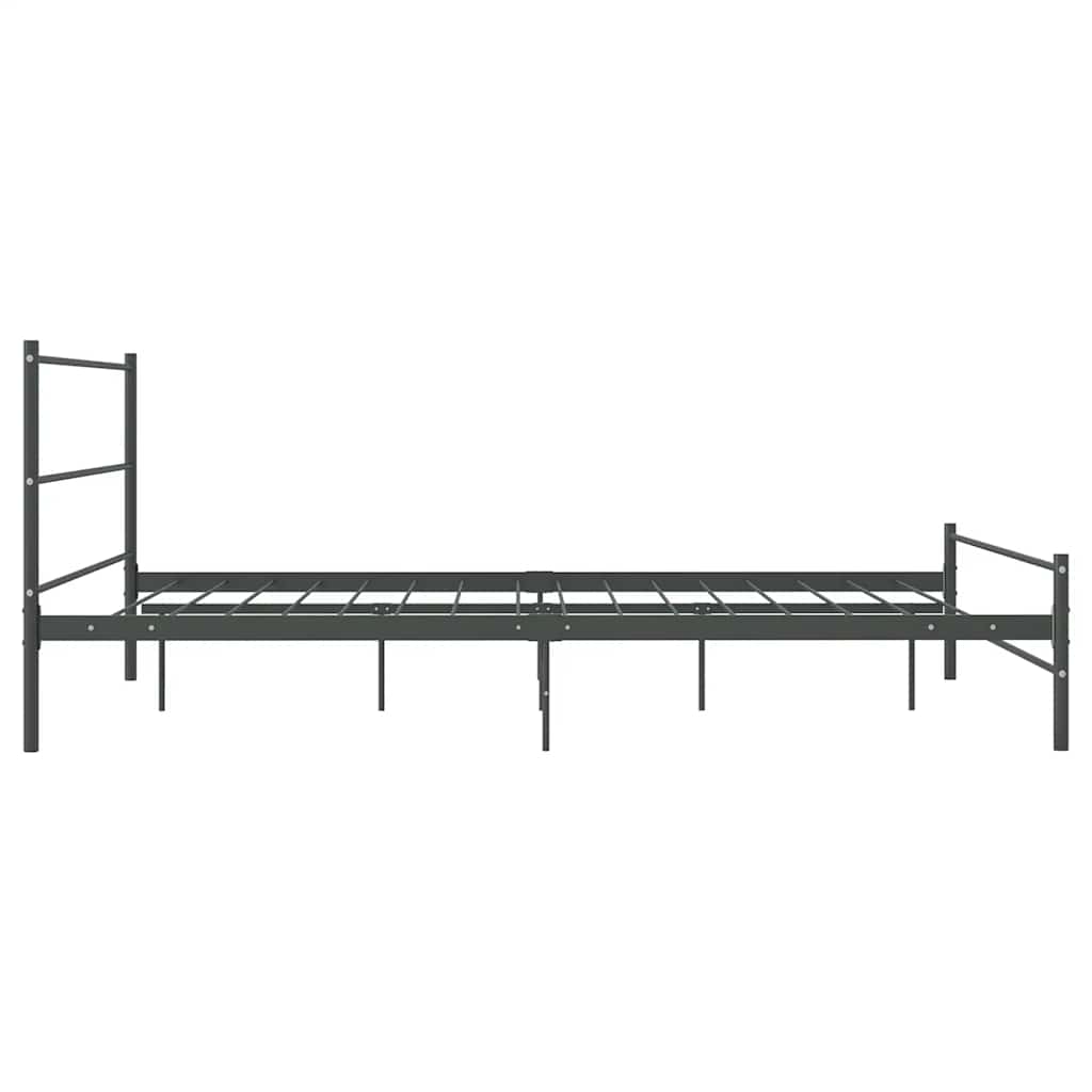 Sengeramme Uten Madrass Grå Metall 140X200 Cm