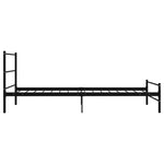 Sengeramme Svart Metall 90X200 Cm