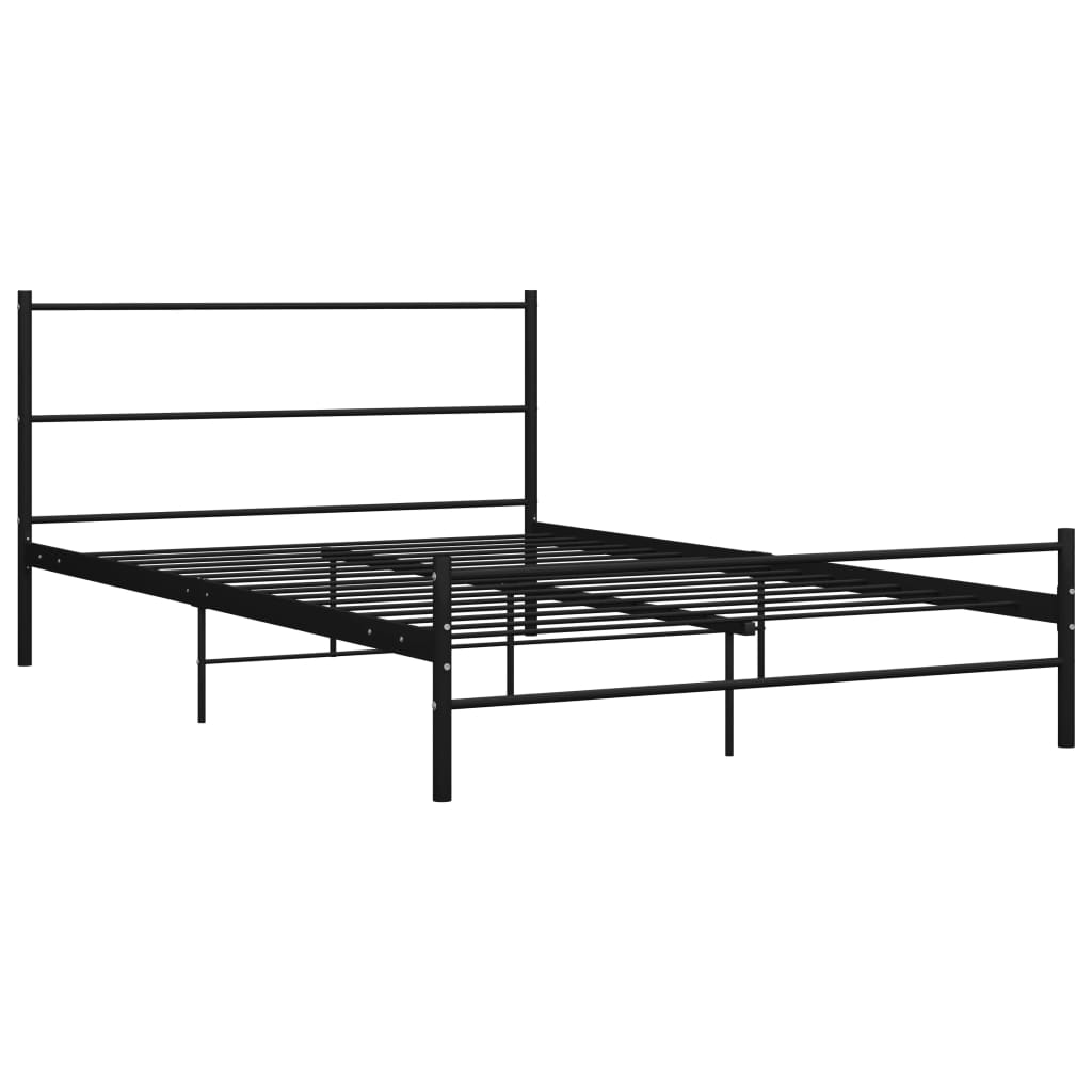 Sengeramme Svart Metall 160X200 Cm