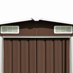 Hageskur Brun 257X990X181 Cm Galvanisert Stål