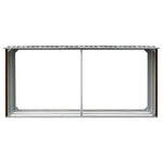Vedskjul Galvanisert Stål 330X92X153 Cm Brun