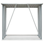 Vedskjul Galvanisert Stål 163X83X154 Cm Brun