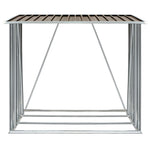 Vedskjul Galvanisert Stål 163X83X154 Cm Brun
