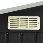 Hageskur Med Hylle Antrasitt 205X130X183 Cm Jern