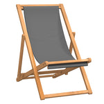 Sammenleggbar Strandstol Heltre Teak Grå
