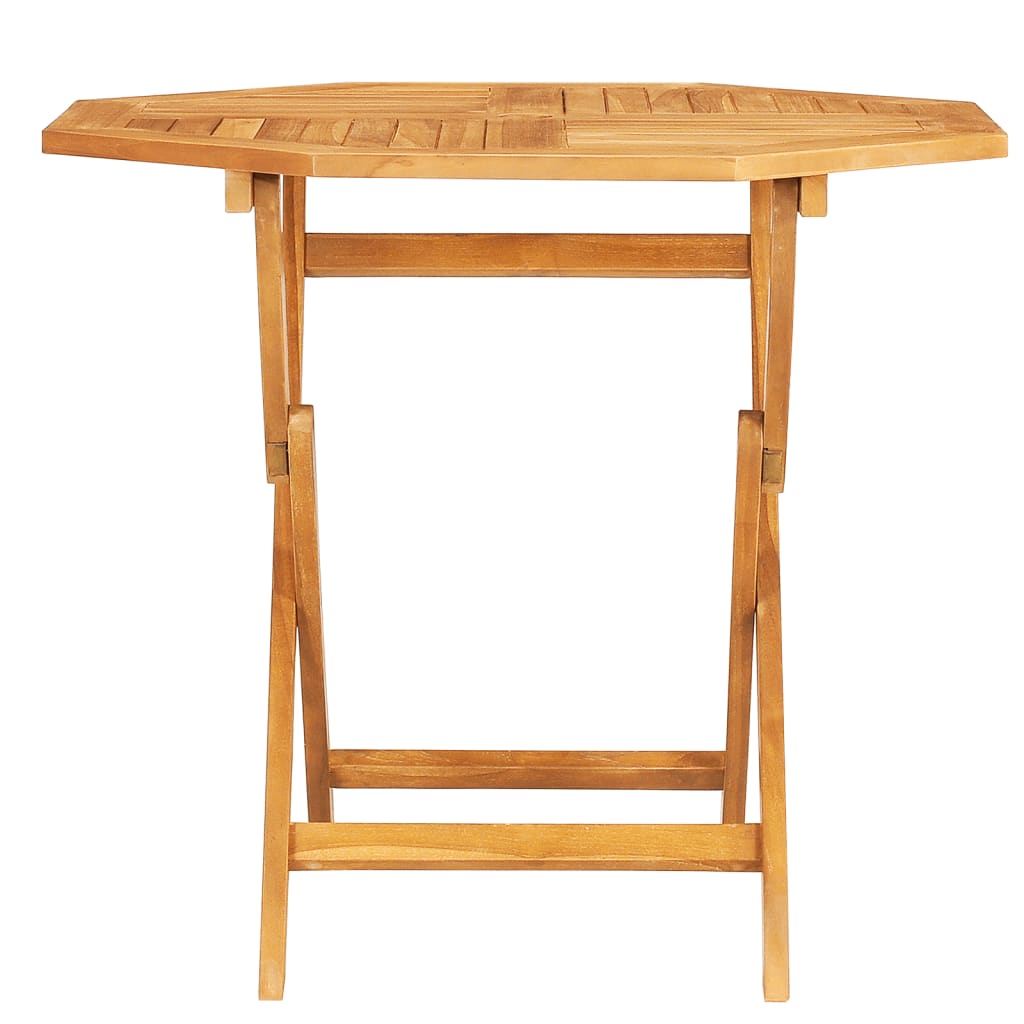 Sammenleggbart Hagebord 85X85X76 Cm Heltre Teak