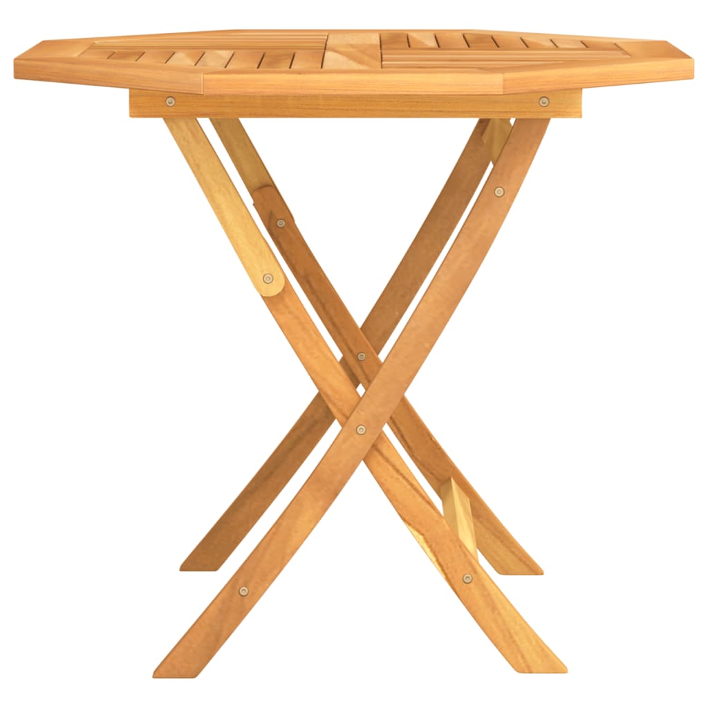 Sammenleggbart Hagebord 85X85X76 Cm Heltre Teak