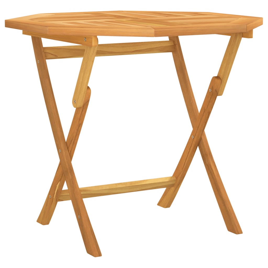 Sammenleggbart Hagebord 85X85X76 Cm Heltre Teak