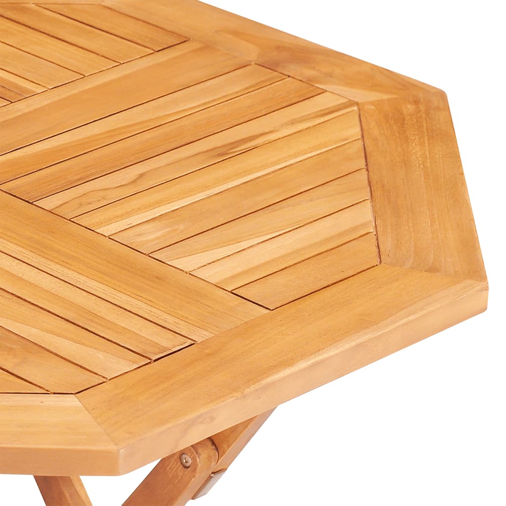Sammenleggbart Hagebord 85X85X76 Cm Heltre Teak