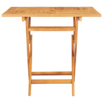 Sammenleggbart Hagebord 85X85X76 Cm Heltre Teak
