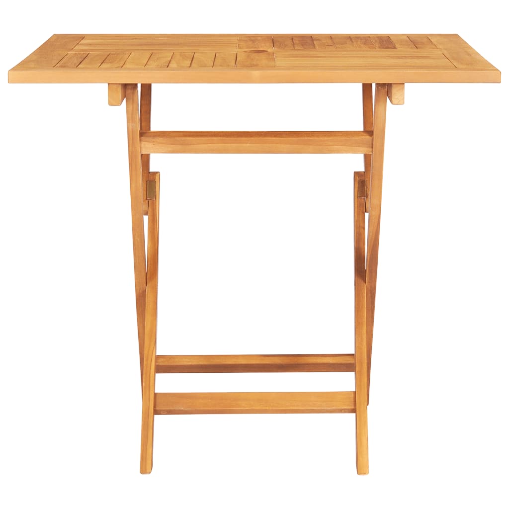 Sammenleggbart Hagebord 85X85X76 Cm Heltre Teak