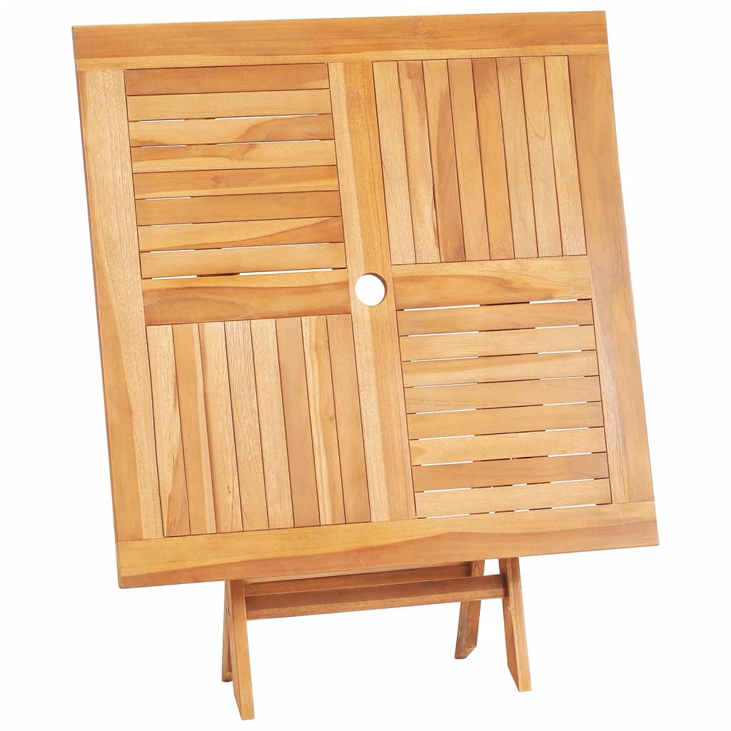Sammenleggbart Hagebord 85X85X76 Cm Heltre Teak