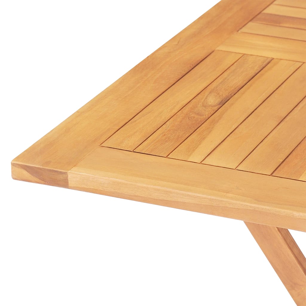 Sammenleggbart Hagebord 85X85X76 Cm Heltre Teak