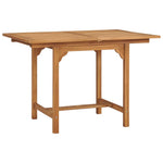 Uttrekkbart Hagebord (110-160)X80X75 Cm Heltre Teak