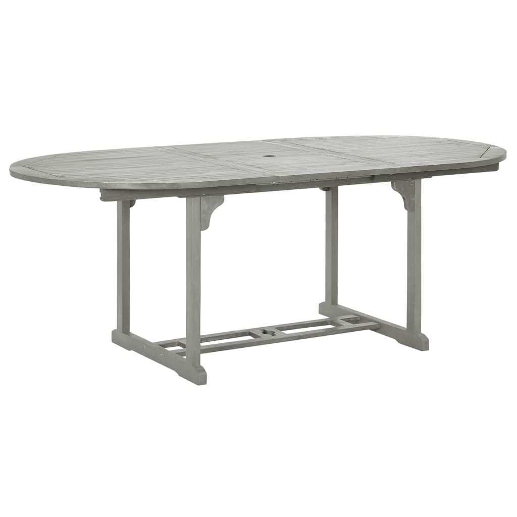 Hagebord Grå 200X100X75 Cm Heltre Akasie
