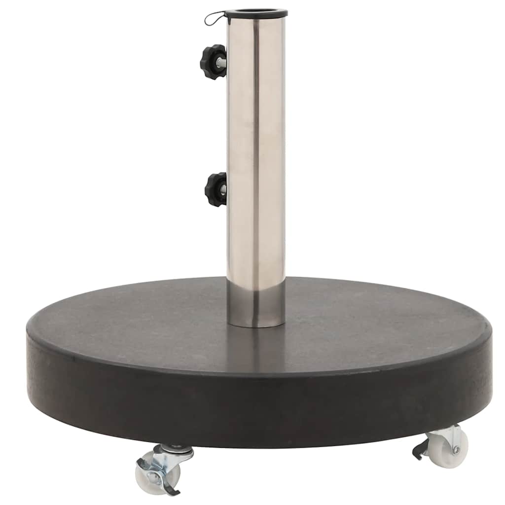 Parasollfot Granitt Rund 30 Kg Svart