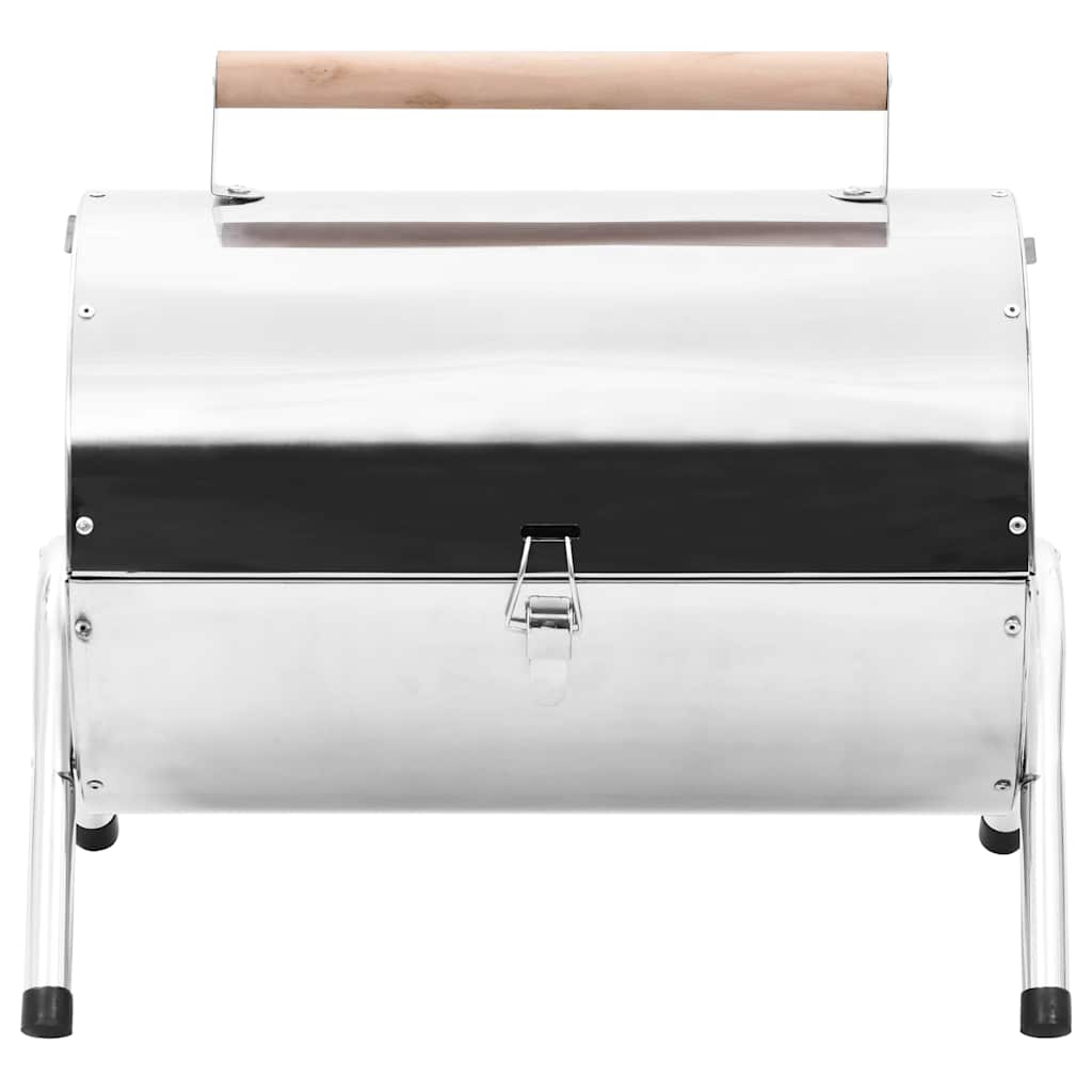Bærbar Bordgrill Kull Rustfritt Stål Doble Rister