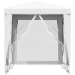 Partytelt Med 4 Sidevegger Av Netting 2X2 M Hvit