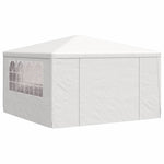 Profesjonelt Festtelt Med Sidevegger 4X4 M Hvit 90 G/M²