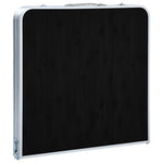 Sammenleggbart Campingbord Grå Aluminium 120X60 Cm