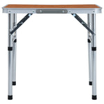 Sammenleggbart Campingbord Aluminium 60X45 Cm