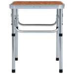 Sammenleggbart Campingbord Aluminium 60X45 Cm