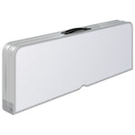 Sammenleggbart Campingbord Med 2 Benker Aluminium Hvit