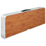 Sammenleggbart Campingbord Med 2 Benker Aluminium Brun