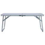 Sammenleggbart Campingbord Hvit Aluminium 60X40 Cm