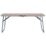 Sammenleggbart Campingbord Brun Aluminium 60X40 Cm