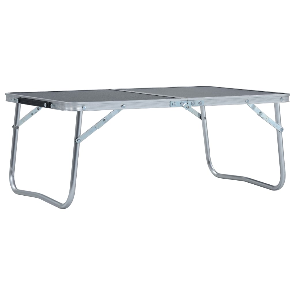Sammenleggbart Campingbord Grå Aluminium 60X40 Cm