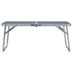 Sammenleggbart Campingbord Grå Aluminium 60X40 Cm