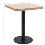Bistrobord Lysebrun 60X60 Cm Mdf