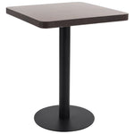 Bistrobord Mørkebrun 60X60 Cm Mdf