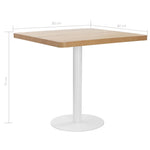 Bistrobord Lysebrun 80X80 Cm Mdf