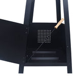Bålpanne Svart 35X35X99 Cm Stål