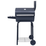 Røykgrill Med Bunnhylle Kull Svart