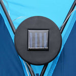 Partytelt Med Led Og 4 Sidevegger 3,6X3,6X2,3 M Blå