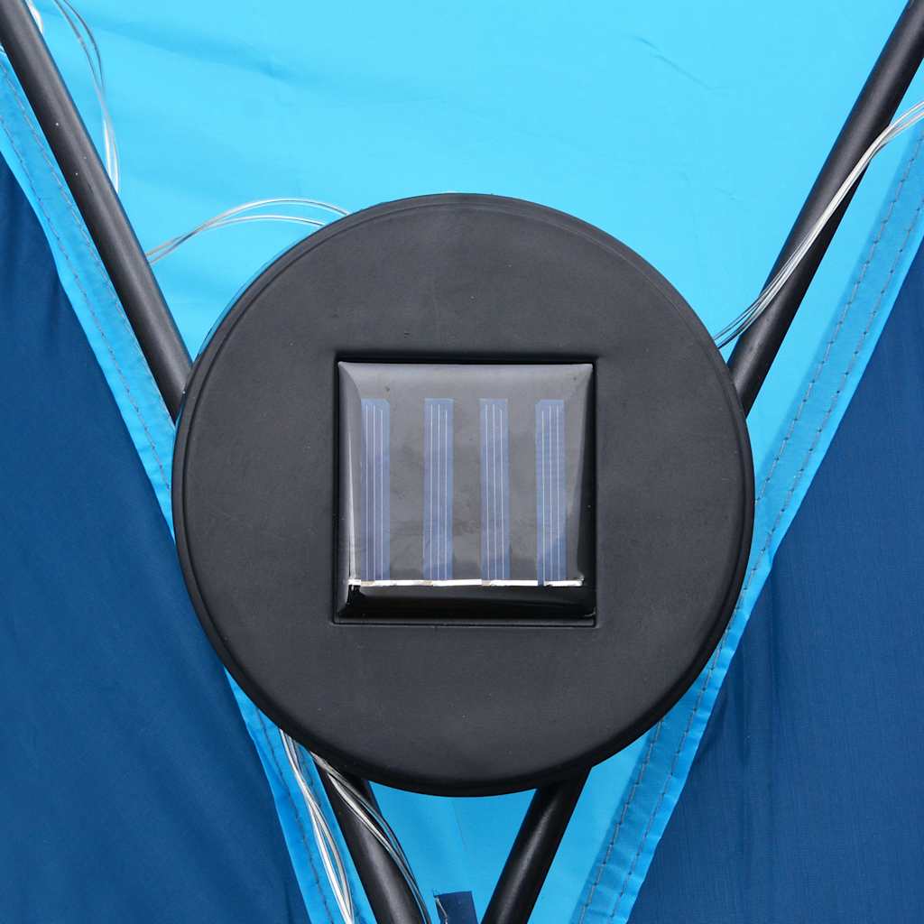 Partytelt Med Led Og 4 Sidevegger 3,6X3,6X2,3 M Blå