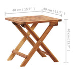 Sammenleggbart Salongbord Til Hage 40X40X40 Cm Heltre Akasie