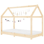 Sengeramme Barn Grå Heltre Furu 70X140 Cm