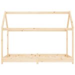 Sengeramme Barn Grå Heltre Furu 70X140 Cm