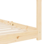 Sengeramme Barn Grå Heltre Furu 70X140 Cm
