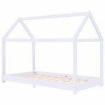 Sengeramme For Barn Heltre Furu Hvit 80X160 Cm