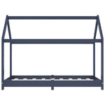 Sengeramme For Barn Heltre Furu Grå 70X140 Cm